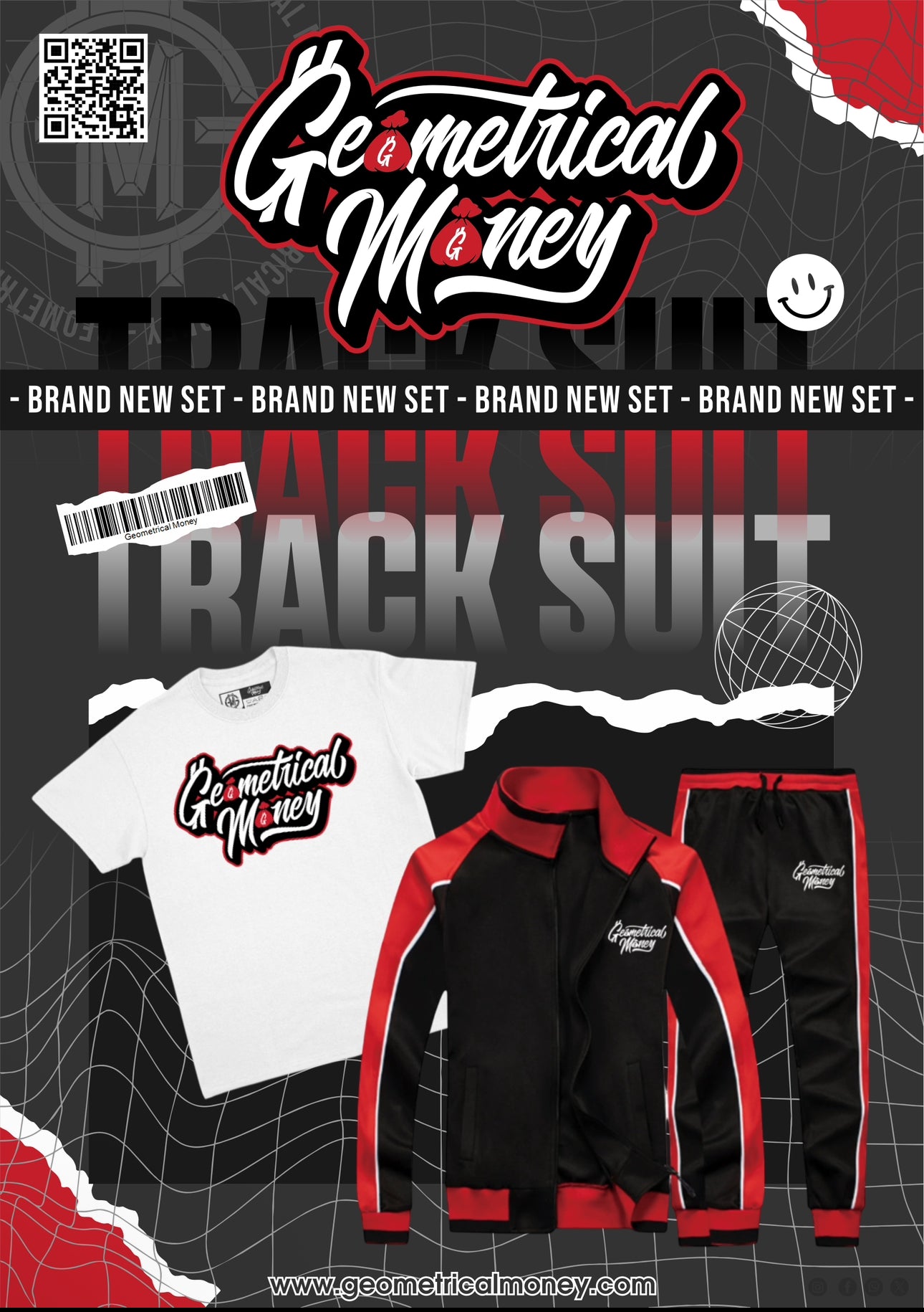 Red/Black Track Suit & Tee (Pre-Order)