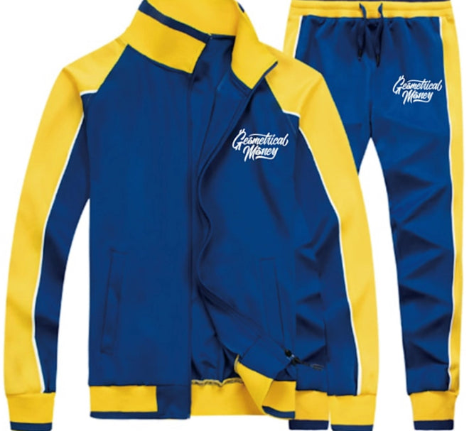 Blue/Yellow Track suit & Tee (Pre-Order)