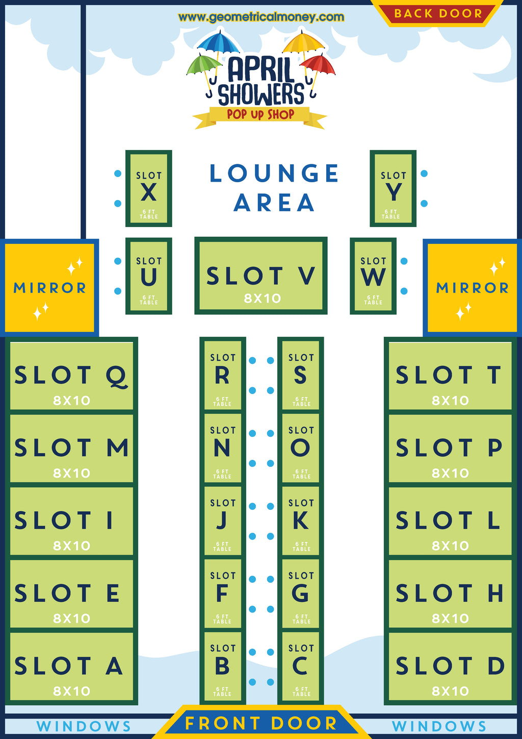 4/25 April Showers Pop Up Shop