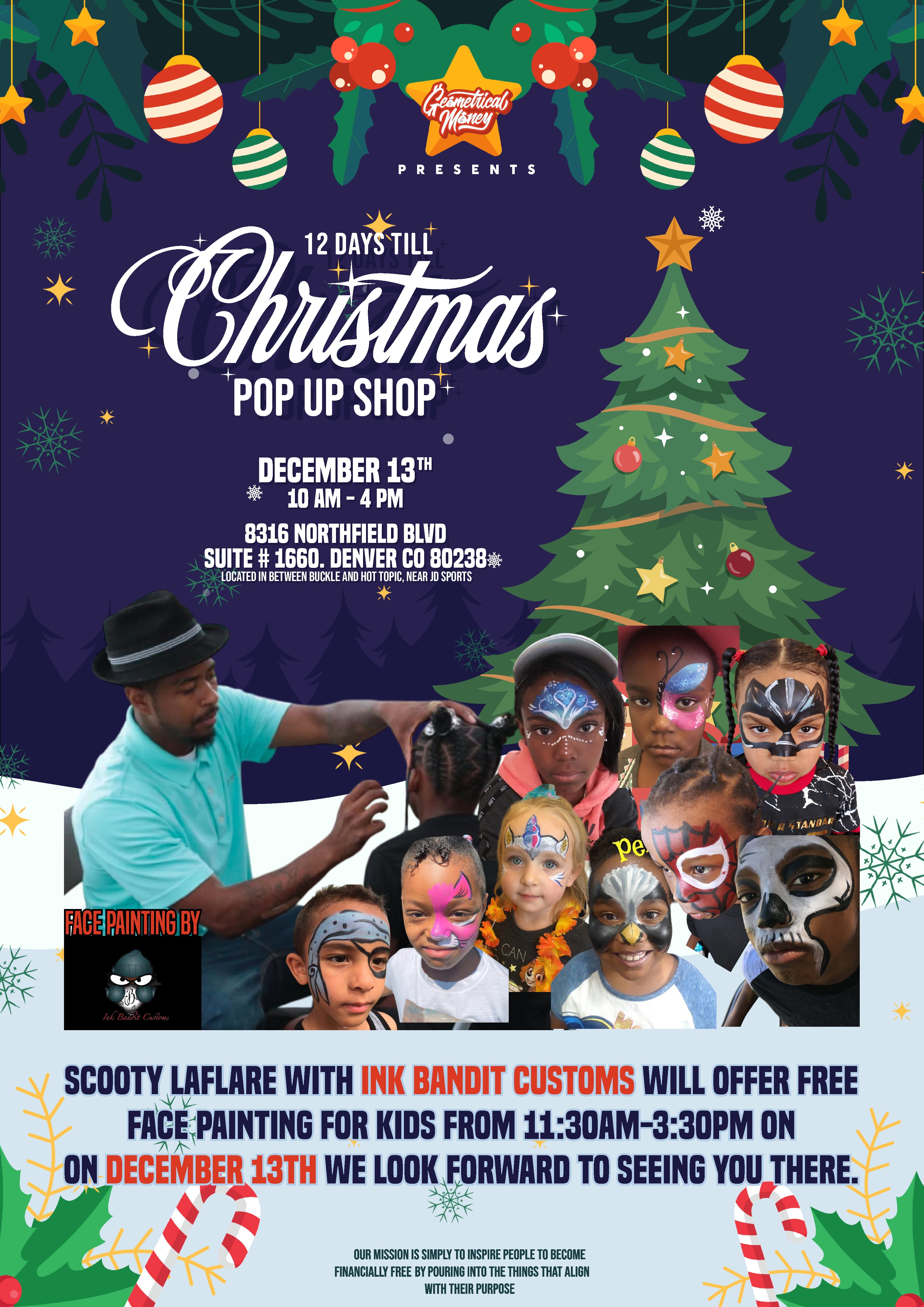 12 Days Till Christmas Pop Up Shop