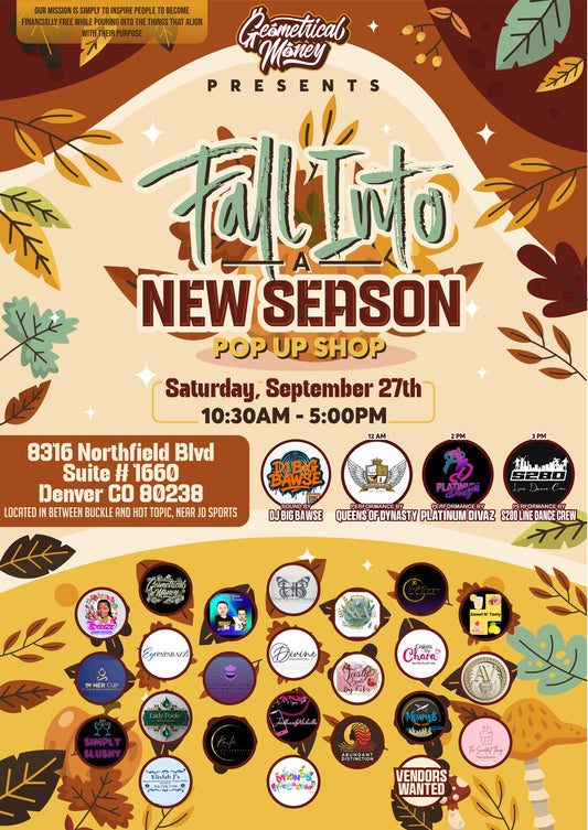 Pop up event September 27th