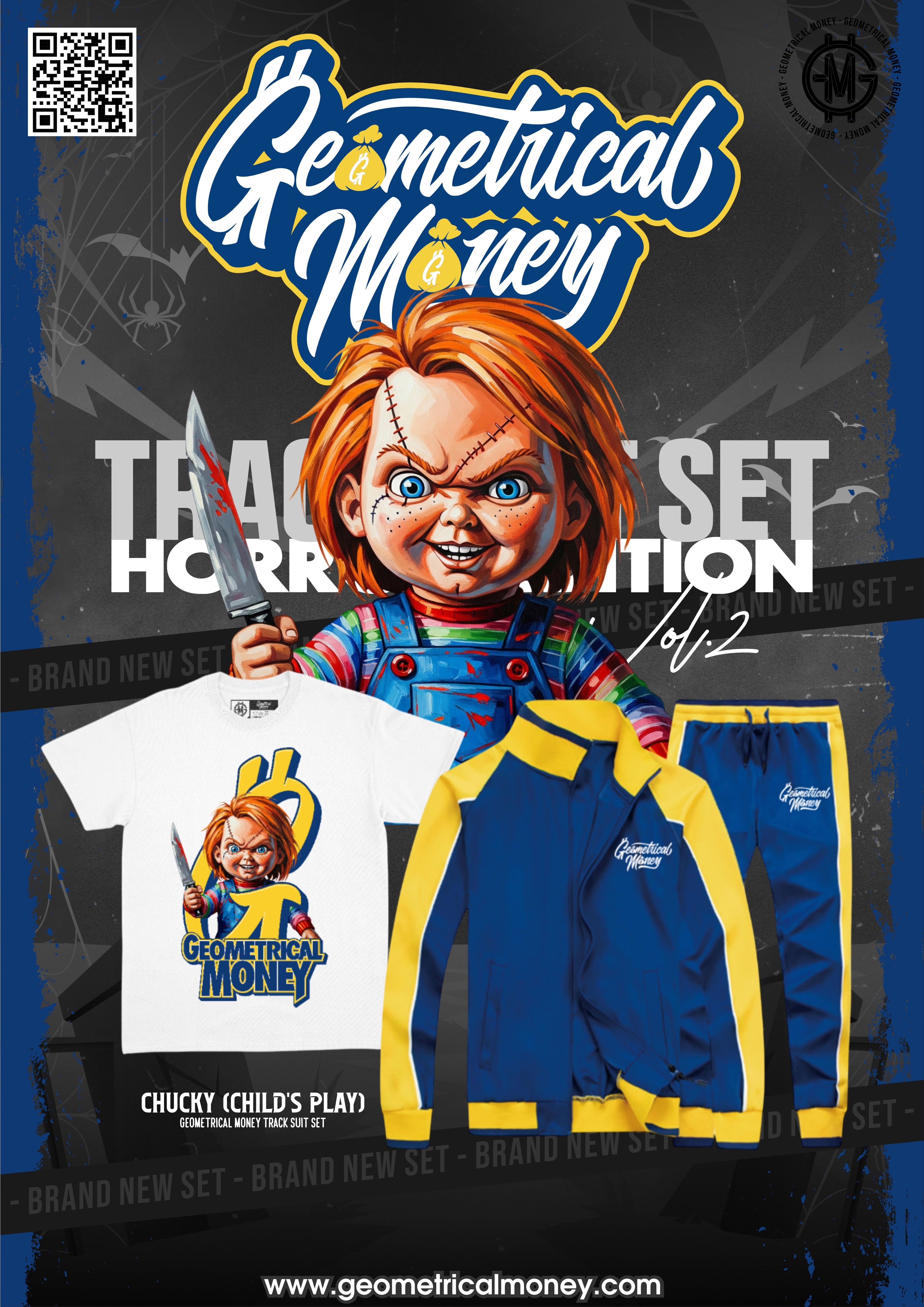 Track suit & Tee’s Blue/Yellow