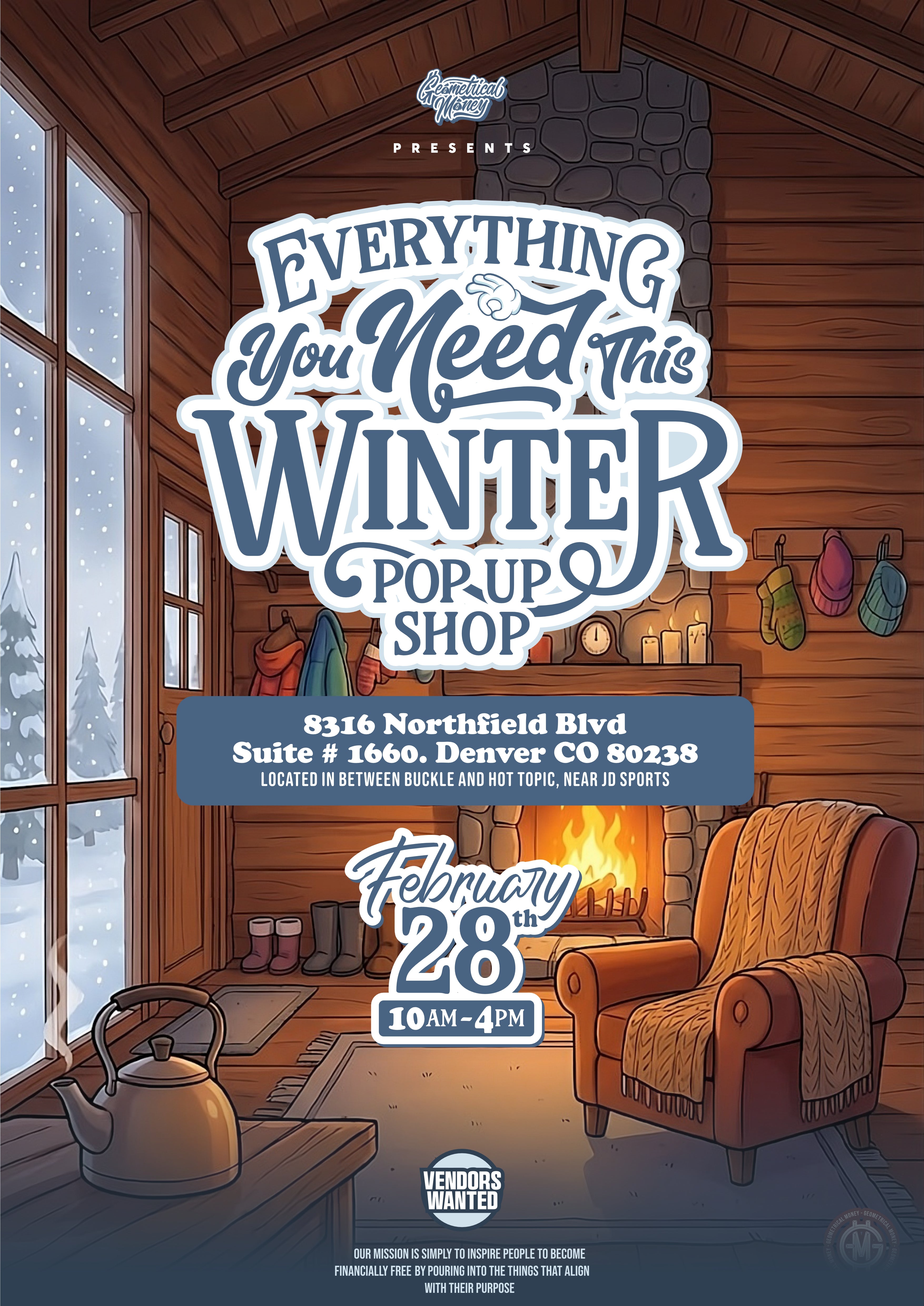 2/28 Everything You Need This Winter Pop Up Shop