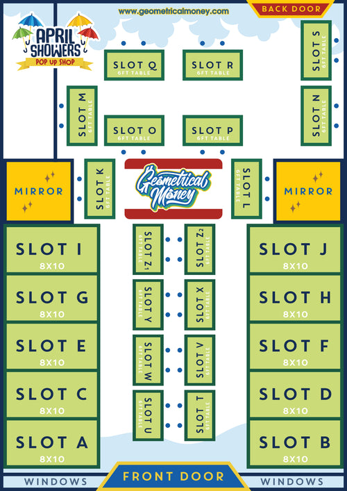 4/25 April Showers Pop Up Shop