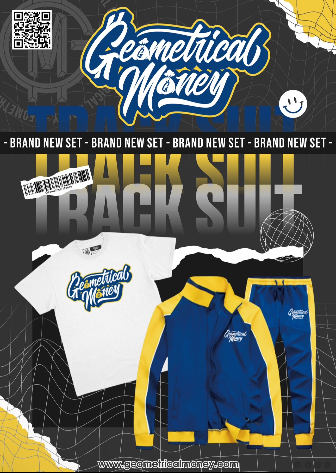 Track suit & Tee’s Blue/Yellow